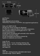 Load image into Gallery viewer, Logitech C922 Pro HD Webcam 1080P Autofocus Built-in Microphone Stream HD Anchor Camera With tripod CMOS image Sensor CE Certified