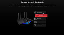 Load image into Gallery viewer, ASUS RT-AX82U AX5400 ROG Gaming Router Dual-Bnd WiFi 6 Game Acceleration Mesh WiFi,MU-MIMO, Mobile Game Boost, Streaming, Gaming