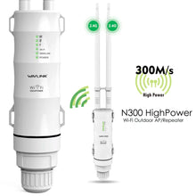 Load image into Gallery viewer, WavLink AC600 Router Outdoor Wifi Antenna Mesh, 4 Band Weatherproof Long Range Router Mesh long range ac600 external Wifi router