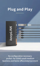 Load image into Gallery viewer, KeepLiNK 5-Port Multi-Gigabit 2.5Gbps Unmanaged Plug and Play Network Ethernet 2.5G Switch 10000Mbps 45G switching KP-9000-6XH-X