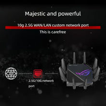 Load image into Gallery viewer, ROG GT-AX11000 Pro Gaming WiFi Router 10G+2.5G WAN/LAN custom network port 16nm Broadcom flagship male core dot matrix RGB