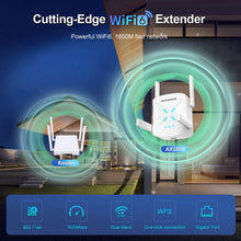 Load image into Gallery viewer, COMFAST AX1800 WiFi6 Repeater WiFi5 Network Router Extender 5G+2.4GHz Repeater Signal Booster WLAN Amplifier