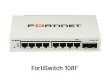 Load image into Gallery viewer, FortiSwitch 124F-FPOE L2 FortiGate PoE+ with 24x 1G RJ45 PoE+, 4x 10G/1G SFP+/SFP, 1x RJ45, Max 370W PoE, smart fan/temp FS-124F-POE