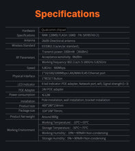 Load image into Gallery viewer, Comfast 5-11KM 5GHz Outdoor Access Point Wireless Bridge Long Distance WiFi CPE Router Wifi Signal Amplifier Extender AP