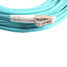 Load image into Gallery viewer, 10G OM3 Fiber Optic Patch Cord LC/UPC LC-LC Duplex Multi Mode Cable 1M 2M 3M 5M 10M 15M 20M 30M 50M 100M 3.0mm Jumper Cable