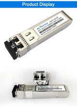 Load image into Gallery viewer, 10Gb SFP Module Multimode 10GBASE-SR 850nm Dual LC Compatible with Ubiquiti/Mikrotik/Cisco SFP-10G-SR Fiber Optical Transceiver