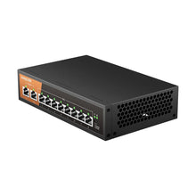 Load image into Gallery viewer, KeepLiNK 10-Port 10/100Mbps Megabit Ethernet Switch with 8-PoE Ports and 2-Ethernet Uplink 2G Switching KP-9000-10TP-MAC
