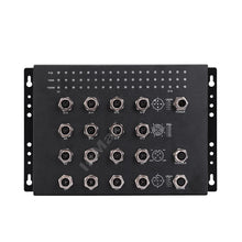 Load image into Gallery viewer, InMax Manufacturer EN50155 railway network switch 16 port full Gigabit managed M12 Railway Ethernet Switch 58G switching capacity