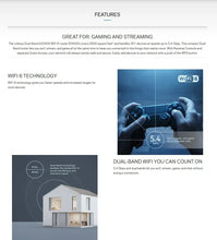 Load image into Gallery viewer, LINKSYS E9450 gaming WiFi 6 router AX5400 5.4Gbps dual band 802.11AX, capable of handling over 30 devices, doubling bandwidth
