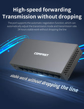 Load image into Gallery viewer, Comfast CF-SG83 Gigabit Mini Switch Ethernet 8 Port 1000Mbps Fast RJ45 Network Hub Desktop Network Switch Plug&Play Internet Splitter