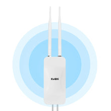 Load image into Gallery viewer, KuWFi 1200Mbps Outdoor AP Router Dual Band Wireless Wi-Fi Access Point with High Gain External Antenna Support 24V POE Repeater