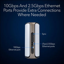Load image into Gallery viewer, Orbi WiFi 7 Systems 802.11be Mesh Satellite Add-On Node Covers up to 3300 sq ft Quad-Band, Compatible only with RBE971S RBE972S and RBE973S