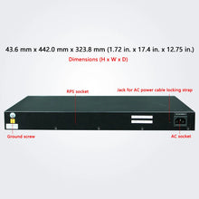 Load image into Gallery viewer, Huawei 24Port Managed PoE Enterprise Gigabit Switch S5720-28P-PWR-LI-AC
24*10/100/1000 Ethernet, 4 Gig SFP, PoE+, 370W POE AC Power