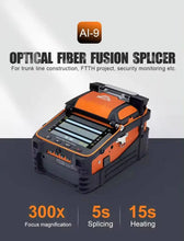 Load image into Gallery viewer, 6 Motors Ai-9 AI-6C AI-6A AI-8C AI-7C AI-10 HY-802 Fiber Fusion Splicer 7800mAh battery Network: Wireless LAN, Wired LAN, wifi, 4G, 3G