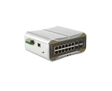 Load image into Gallery viewer, ONV Fiber Optic Switch 48V Managed Gigabit 16Port industrial PoE Switch, 16*WAN Port, 4*Cable Ports, 12*LAN Port, 368Gbps switching