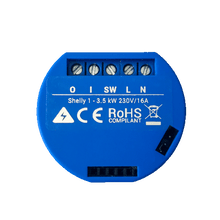Load image into Gallery viewer, Shelly Smart Wi-Fi Relay (16A x 1 Channel), Radio protocol Wi-Fi 802.11 b/g/n frequency 2400 - 2500MHz, No HUB required, Connect directly to Home WiFi