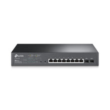 Load image into Gallery viewer, TP Link Jetstream 10-Port Gbit Smart Switch With 8 × 10/100/1000Mbps RJ45 ports, all supporting PoE+ (Auto-Negotiation/Auto MDI/MDIX), 2x SFP Slots