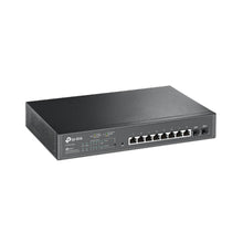 Load image into Gallery viewer, TP Link Jetstream 10-Port Gbit Smart Switch With 8 × 10/100/1000Mbps RJ45 ports, all supporting PoE+ (Auto-Negotiation/Auto MDI/MDIX), 2x SFP Slots