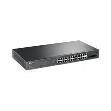 Load image into Gallery viewer, TP Link JetStream 28-Port Gbit Smart Switch With, 24 × 10/100/1000Mbps RJ45 ports PoE+, 4 × Gigabit SFP slots, 24× 802.3at/af-compliant PoE+, 250W