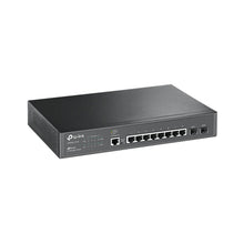 Load image into Gallery viewer, TP Link JetStream 8-Port Gbit L2+ Managed Switch With 2x Gigabit SFP Slots, 8× 10/100/1000Mbps RJ45 ports, 1×RJ45 console port, Micro-USB console Port