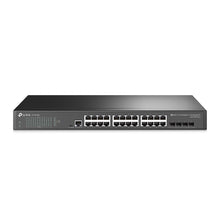 Load image into Gallery viewer, TP Link Jetstream 24-port Gbit L2+ Managed Switch With 4 x SFP Slots, 24 Gb PoE+ Ports, 4 10G SFP+ Slots, RJ45/Micro-USB,802.3at/af, 384W PoE Power