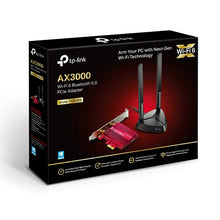 Load image into Gallery viewer, TP-Link Archer TX3000E Wi-Fi 6 PCIe Adapter, AX3000, 2402Mbps at 5GHz + 574Mbps at 2.4GHz, Bluetooth 5.0, Intel Chipset, TP-ArcherTX3000E