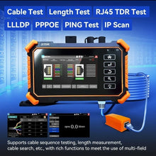 Load image into Gallery viewer, Tahlitech MOT-31 multi-function OTDR Optical Fiber + Network Cable Testing, IP Scan, Port Flashing and Other Network Tests
