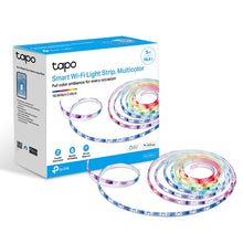 Load image into Gallery viewer, TP-Link Smart Light Strip Multicolor, 2.4 GHz Wi-Fi, 802.11b/g/n, one 16.4 ft/5m RGB+IC LED light strip, PU Coating Waterproof