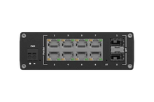 Load image into Gallery viewer, Teltonika TSW202 Layer 2+, 8 x 1 Gbps 2 x SFP Managed POE Switch (240W), 8x port PoE+ switch with 2x SFP ports for fibre optic communication, Profinet