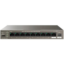 Load image into Gallery viewer, Tenda 8-Port Gigabit PoE Desktop Switch, 9Gb + 1 SFP Ethernet Switch With 8-Ports PoE, 100-240V AC, 6KV Professional Lightning Protection Design