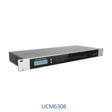 Load image into Gallery viewer, Grandstream GS-UCM6308 VoIP PBX, featuring 8x FXS and 8x FXO, with 450 Simultaneous Calls, 3000 SIP clients, LCD Display, OPUS Supported