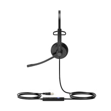Load image into Gallery viewer, Yealink on-ear USB mono headset with leatherette ear cushions and Usb-C connection, Plug & play, HD voice, Noise cancelling, MS Teams