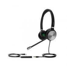 Load image into Gallery viewer, Yealink UH36 Dual Headset With USB-C Connection, Easily connect to PC or Smartphone, In line call/volume controls, Dual earpiece, Soft ear cushions
