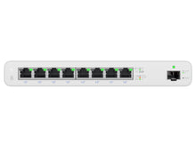 Load image into Gallery viewer, Ubiquiti UISP Switch 8 Port Gigabit PoE 110W 1SFP, Ethernet Ports: 8x 10/100/1000, Power Input: 27V, 4.4A Power Supply (Included) | UISP-S