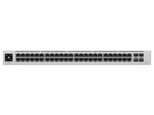 Load image into Gallery viewer, Ubiquiti UniFi Switch 48Port Gigabit 4SFP, managed Layer 2, features 48x GbE ports, 4x 1.25Gbps SFP uplink, fan-less design, 1.3" touchscreen | USW-48
