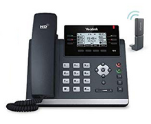Load image into Gallery viewer, Yealink W41P IP DECT Desk Phone With PoE, Includes T41S, DD10K and W60 base, 2.7" 192x64 pixel back light LCD display, Up to 50m indoors, 6x Line keys