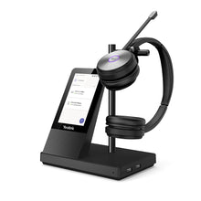 Load image into Gallery viewer, Yealink WH66 DECT wireless on-ear dual headset, dual earpiece + touch screen base station/Crystal Clear Audio/Hands-Free Calling /Professional-Grade