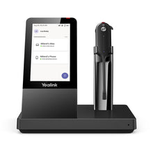 Load image into Gallery viewer, Yealink WH67 DECT Wireless Convertible Headset With Touch Screen Base Station, 2×Microphones, 4 Wearing styles, Call control on headset, 7hrs Talktime