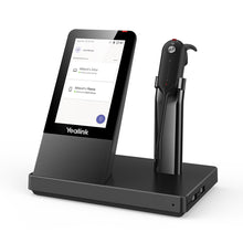 Load image into Gallery viewer, Yealink WH67 DECT Wireless Convertible Headset With Touch Screen Base Station, 2×Microphones, 4 Wearing styles, Call control on headset, 7hrs Talktime