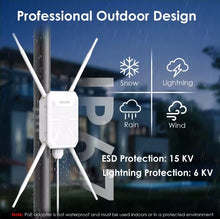 Load image into Gallery viewer, WavLink AC1200 Dual Dand 2.4G&5Ghz High Power IP67 Weatherproof Long Range Outdoor WiFi Extender/AP/Mesh Wireless Router