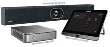 Load image into Gallery viewer, Yealink MVC400 Full HD Video Conferencing Solution Incl: UVC40 Video Bar, MTouch II, Mini-PC With Cable Management Box, wide-angle lens & Auto Framing
