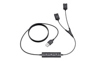 Load image into Gallery viewer, Yealink USB /QD Trainer Cable (1 piece), for Yealink Headsets, allows 2 QD headsets to connect to a single USB device, Trainer-CBL-USB/QD