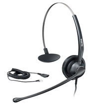 Load image into Gallery viewer, Yealink YHS33 Professional Call Center Headset, Quick Disconnect, over-the-head style headset which is made for office worker, SOHO, call center staff