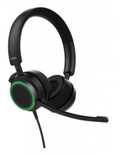 Load image into Gallery viewer, Snom A330D Binaural Over-Ear Headset, Passive Noise Cancellation, VoIP Phone Headset, USB/3.5mm, Microsoft Teams, Zoom, Skype, Snom-A330D