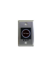 Load image into Gallery viewer, ZKTeco Access Control Exit Button No Touch, Contact rating: 3A/AC120V, DC30V, Input 12VDC, Lifespan 500 000, Stainless steel plate, Door Accessory
