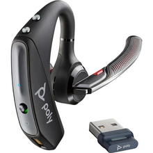 Load image into Gallery viewer, Poly Voyager 5200 UC Bluetooth Usb-A BT700D Headset, Compatible with Windows or Mac system, smartphone, tablet or Bluetooth-enabled desk phone 7K2F3AA
