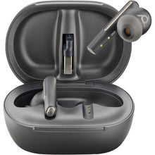 Load image into Gallery viewer, Poly Voyager Free 60+ UC M Carbon Black Earbuds with Touchscreen Charge Case, in-ear with adaptive hybrid ANC technology, noise-canceling 7Y8G9AA