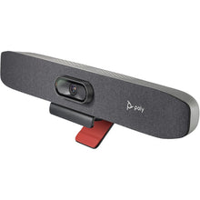 Load image into Gallery viewer, Poly Studio R30 USB Video Bar Crystal clear with  NoiseBlock AI and Acoustic Fence Technologies conversations 842D2AA