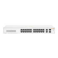 Load image into Gallery viewer, HPE Aruba Instant On 1430 26-port GbE Unmanaged Layer 2 Switch with 26x RJ-45 10/100/1000 ports, 2x SFP 1GbE ports R8R50A
