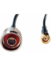 Load image into Gallery viewer, Acconet 0.5-Meter SMA R/P to N-Type (Male) LMR Cable, Coax Cable & Connectors, RF Connectors, Pre-Crimped 5 meter Coax Cable